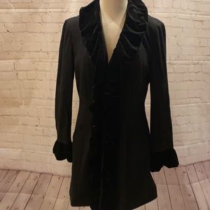 INC long blazer large  with ruffle details great!